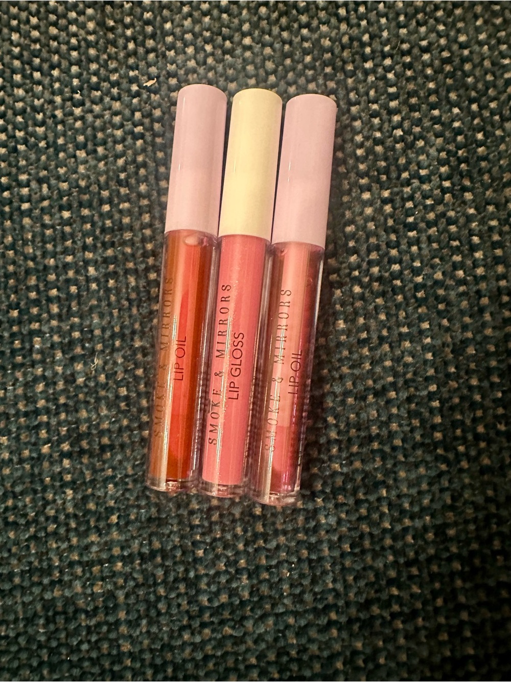 Lip Gloss Lip Oil Trio Pink, Peach & Rose